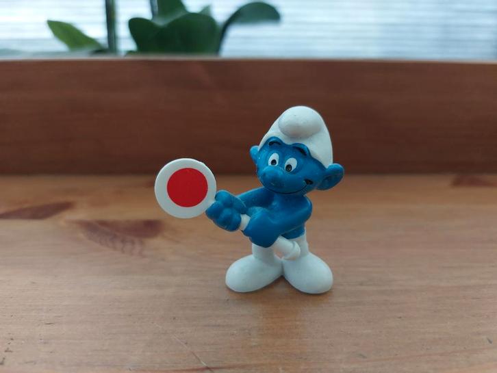 Smurf met stopbord 20154 De Smurfen, Verzamelen, Smurfen, Ophalen of Verzenden