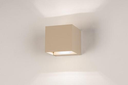 beige wandlamp up en down bed hoekbank keuken bedrijf lamp, Huis en Inrichting, Lampen | Wandlampen, Nieuw, Ophalen of Verzenden
