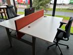 Duo werkplekken compleet hoogte instelbaar ca 50x, Ophalen of Verzenden, Zo goed als nieuw