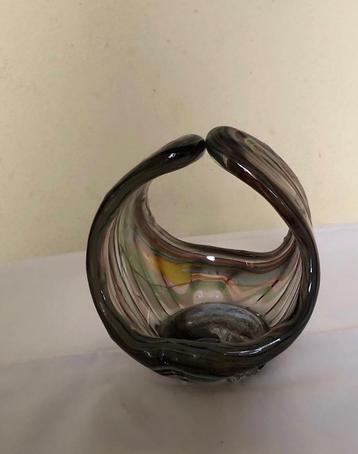 Murano glazen mandje beschikbaar voor biedingen