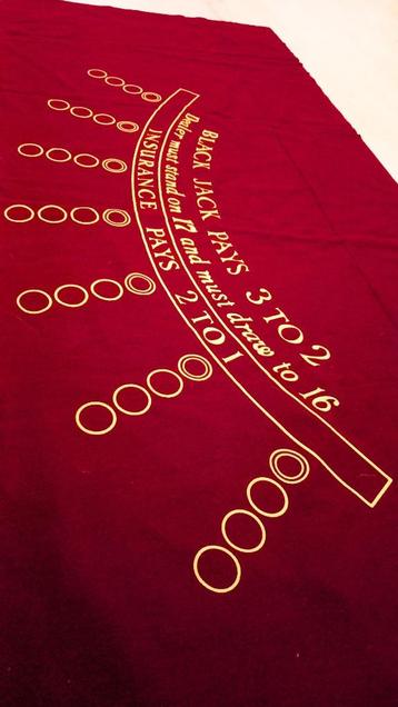 Offic. Black Jack speelkleed casino kwaliteit (GarZdr.ZK-17) beschikbaar voor biedingen