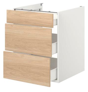 Ikea Enhet onderkasten met lades eikenpatroon - afbeelding 3