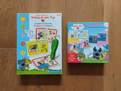 2 spellen Woezel en Pip - vormen en cijfers leren, Kinderen en Baby's, Speelgoed | Educatief en Creatief, Zo goed als nieuw, Ophalen