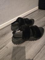 Versace jeans couture sandalen maat 40 z.g.a.n, Ophalen of Verzenden, Zo goed als nieuw, Zwart, Sandalen of Muiltjes