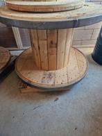 Houten haspel 100 cm met stalen rand, Ophalen, Zo goed als nieuw