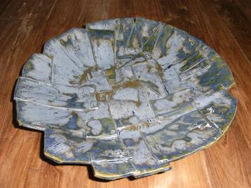 design schaal in blauw tinten van DIT'S 44 cm doorsnee  beschikbaar voor biedingen