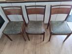 Vintage design eetkamerstoelen 3 stuks., Huis en Inrichting, Stoelen, Ophalen, Gebruikt