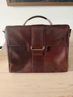 Claudio Ferrici leren aktetas/laptoptas, Overige merken, 40 cm of meer, Gebruikt, Ophalen of Verzenden