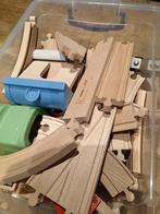 Treinset compleet, Kinderen en Baby's, Speelgoed | Houten speelgoed, Ophalen, Zo goed als nieuw, Overige typen