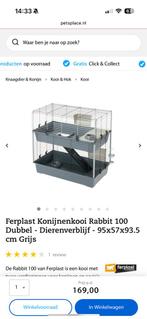 Ferplast knaagdierenhok 100x50 dubbellaag met hoge trap zgan, Dieren en Toebehoren, Knaagdieren en Konijnen | Hokken en Kooien