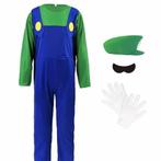 Luigi Loodgieter Kostuum - Groene Jumpsuit met - Maat
