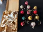 Doosje met 12 stokoude antieke kerstballen, Ophalen of Verzenden, Zo goed als nieuw