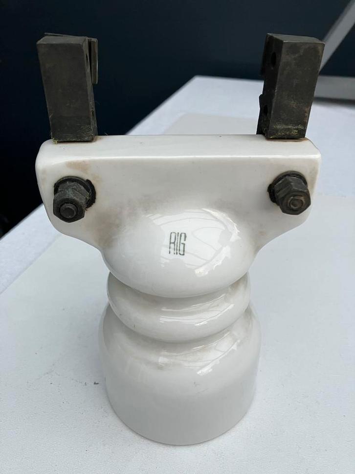 Vintage Porseleinen Isolator, Antiek en Kunst, Curiosa en Brocante, Ophalen of Verzenden