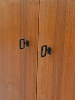 Vintage kast legkast wandkast teak hout zwart jaren 50/60, Ophalen, Gebruikt, 100 tot 150 cm, Minder dan 150 cm