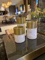 EICHHOLTZ | CANDLE HOLDER SIERRA SET OF 3 - WHITE MARBLE, Overige materialen, Overige kleuren, Nieuw, Ophalen of Verzenden