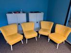 Gele stoelen 4 stuks, Huis en Inrichting, Gebruikt, Overige kleuren, Vier, Stof