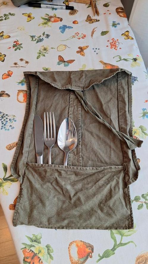 Leger Bestekset met Bewaarzak, Antiek en Kunst, Antiek | Bestek, Ophalen of Verzenden
