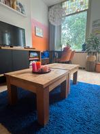 Robuuste salontafels van massiefhout, Ophalen, Gebruikt, Vierkant, 50 tot 100 cm