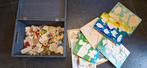 Houten puzzel in houten kist, Ophalen of Verzenden