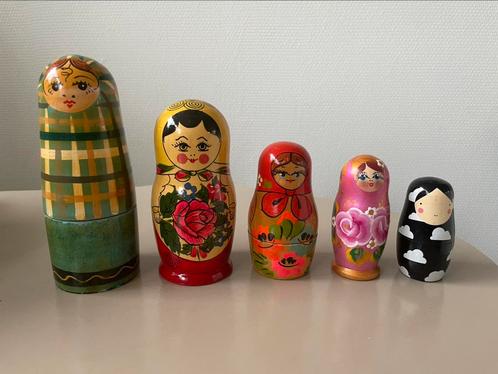 5 gevulde Matroesjka’s, Verzamelen, Poppetjes en Figuurtjes, Zo goed als nieuw, Ophalen of Verzenden