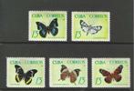 Cuba 1068-1072 insekten vlinders jaar 1965 serie PF, Verzenden, Postfris, Dier of Natuur
