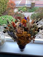groot boeket droogbloemen met vaas, Huis en Inrichting, Ophalen of Verzenden, Zo goed als nieuw