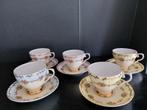 5 kop en schotels royal grafton bone China england vintage, Ophalen of Verzenden