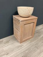 Fontein / waskom incl. massief houten onderkastje, Morssink, De Berken5, Ophalen of Verzenden, Zo goed als nieuw