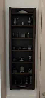 Letterbak met tinnen miniaturen, Ophalen of Verzenden, Gebruikt, Minder dan 50 cm, Minder dan 5 flessen