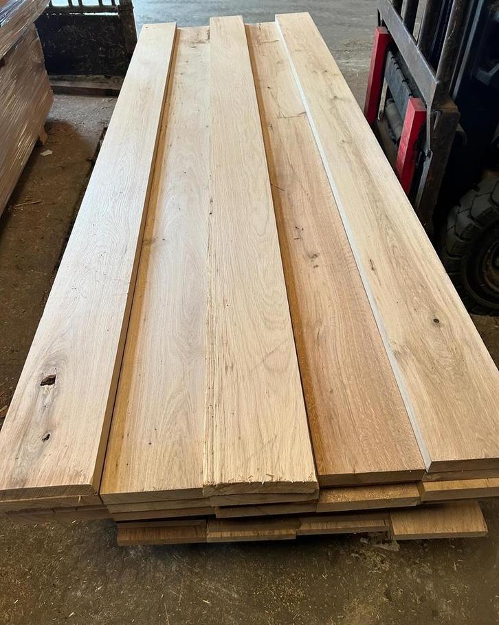 Eiken planken. 2500x200x30 mm geschaafd. KD te koop, Doe-het-zelf en Verbouw, Hout en Planken, Nieuw, Plank, Eiken, 200 tot 250 cm