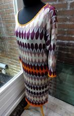 Retro motief viscose kleurige Didi jurk maat L, Overige kleuren, Verzenden, Maat 42/44 (L), Didi