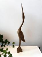 Mid Century houten vintage kraanvogel, Ophalen of Verzenden