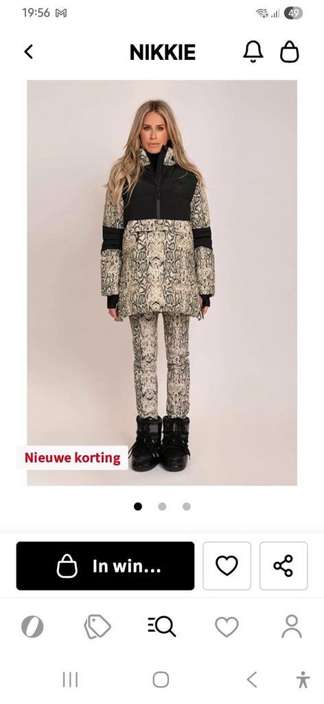 NIKKIE snake jack 42, Sport en Fitness, Skiën en Langlaufen, Zo goed als nieuw, Kleding, Skiën, Overige merken, 160 tot 180 cm