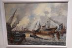 Havengezicht Wim Bos, Antiek en Kunst, Kunst | Schilderijen | Klassiek, Ophalen
