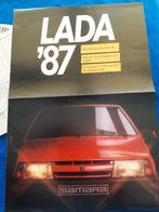 Folder - poster Lada programma 1987 – Nederlands, Lada, Ophalen of Verzenden, Zo goed als nieuw, Overige merken