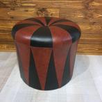 prachtige vintage poef, Ophalen, Minder dan 50 cm, Rond, Minder dan 50 cm