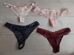 Mooie z.g.a.n. Set van 4 doorzichtige kanten strings maat M, Kleding | Dames, Ondergoed en Lingerie, Hunkemöller, Verzenden, Overige kleuren