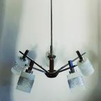 Vintage design retro hanglamp, Huis en Inrichting, Lampen | Hanglampen, Glas, Gebruikt, Ophalen of Verzenden
