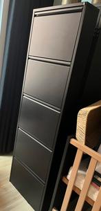 Zwart metalen schoenenkast, Huis en Inrichting, Kasten | Schoenenkasten, Ophalen, Gebruikt