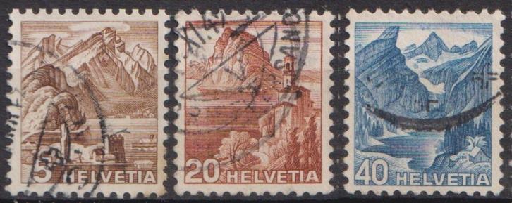 Zwitserland 1948 Frankeerzegels, Postzegels en Munten, Postzegels | Europa | Zwitserland, Gestempeld, Verzenden