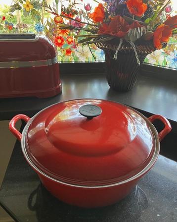 Grote gietijzeren braadpan van Le Creuset beschikbaar voor biedingen