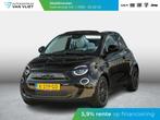 Fiat 500e Cabrio La Prima 42 kWh | By Bocelli | Leder | 17", Auto's, Gebruikt, 4 stoelen, Zwart, 42 kWh