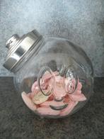 voorraadpot - snoeppot - glazen pot - bewaarpot - 2 = 5 euro, Ophalen of Verzenden, Zo goed als nieuw