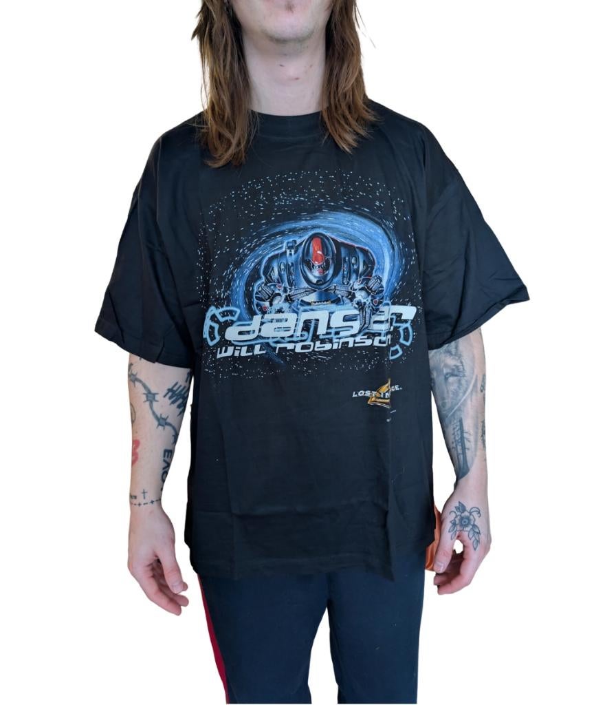 Vintage 1997 Lost In Space Movie / TV Promo T-Shirt, CineStore, Zwart, Maat 56/58 (XL), Ophalen of Verzenden