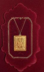 Valentijnsketting J. Pinches 24 kt goudlaag op Sterling, Ophalen of Verzenden, Goud, Hanger, Verguld