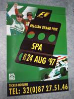 Auto poster van de F1 Grand Prix Spa Schumacher uit 1997, Verzamelen, Merken en Reclamevoorwerpen, Ophalen of Verzenden, Zo goed als nieuw