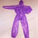 Transparante plastic Jumpsuit Regenpak - Fetish tot 80kg, Maat 38/40 (M), Verzenden, Nieuw, Overige thema's