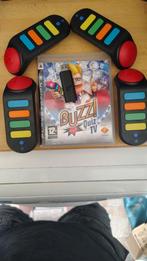 ps3 Buzz! Quiz TV met controllers, Ophalen of Verzenden, Gebruikt