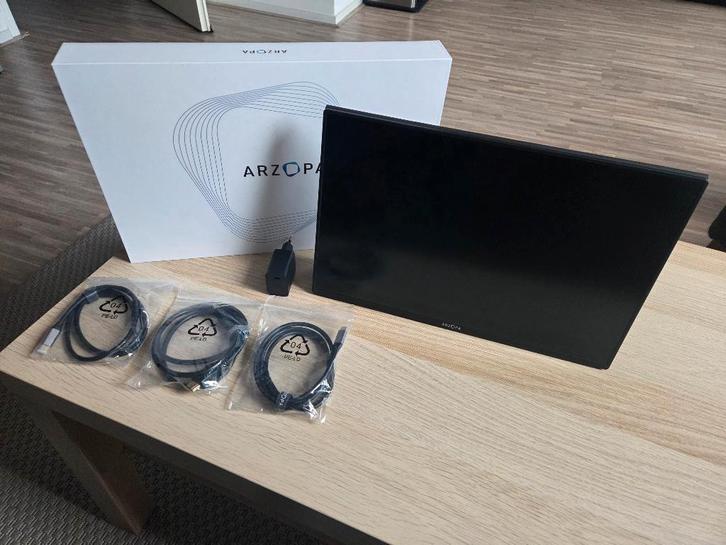 Arzopa A3C 2K - Portable 2K Monitor, Computers en Software, Monitoren, Zo goed als nieuw, 101 t/m 150 Hz, HDMI, USB-C, Gaming