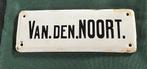 Emaille naambordje Van den Noort, Ophalen of Verzenden
